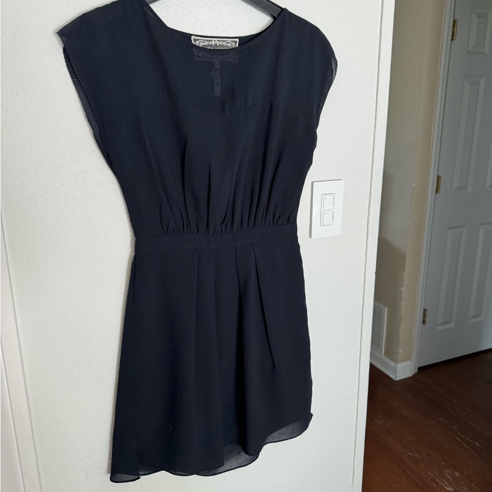 Pink Martini Open Back Navy Dress, Small